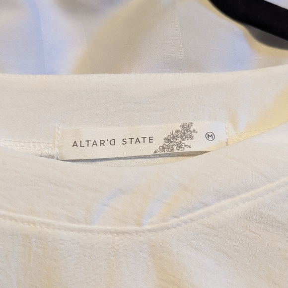 Altar'd Stat White Ruffle Blouse - Picture 3 of 5
